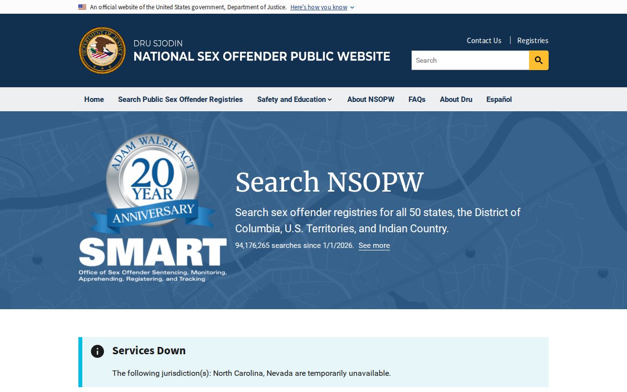 Greene County sex offender check on the National Sex Offender Public Website